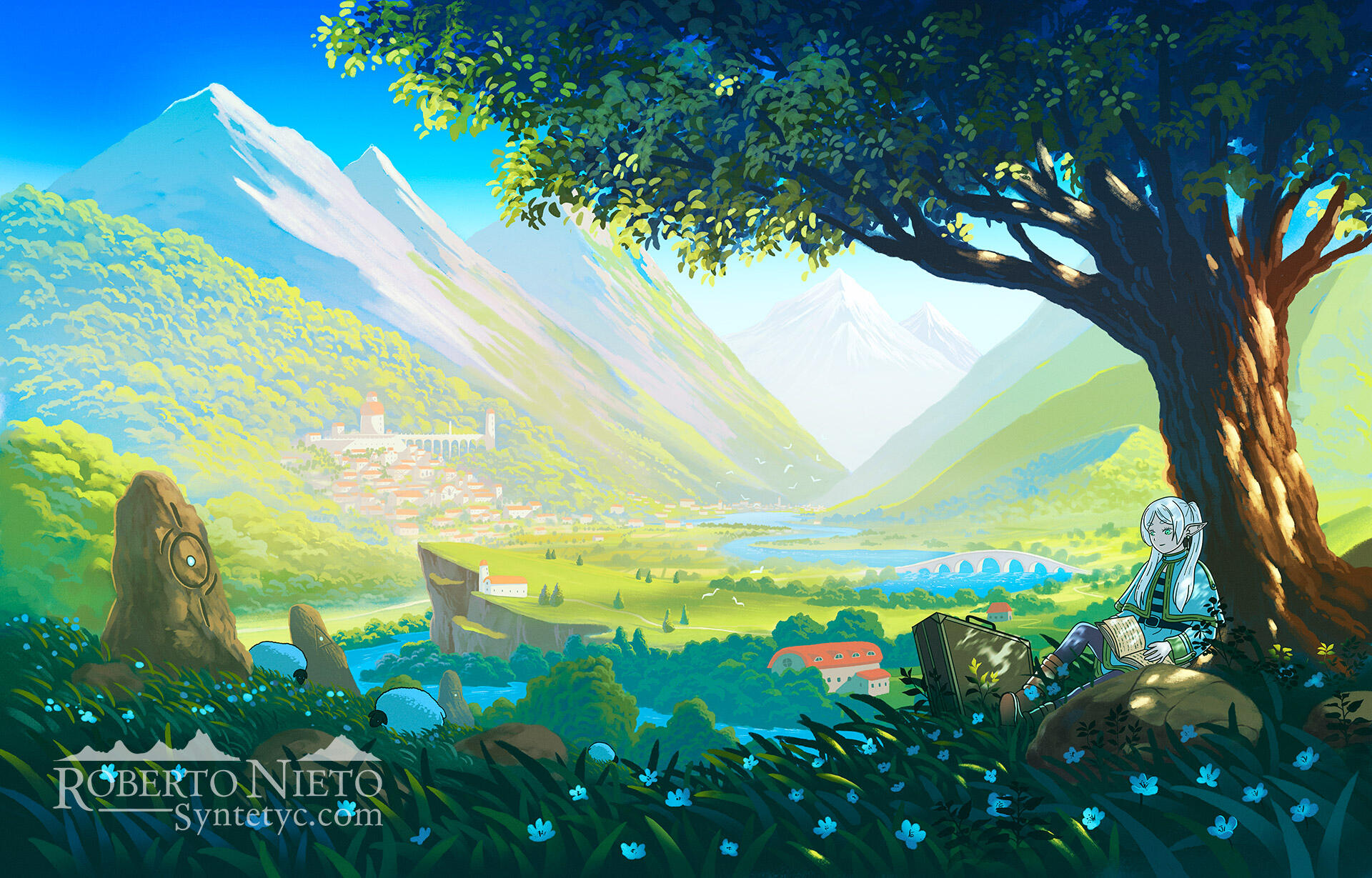 Frieren poster and merch prints